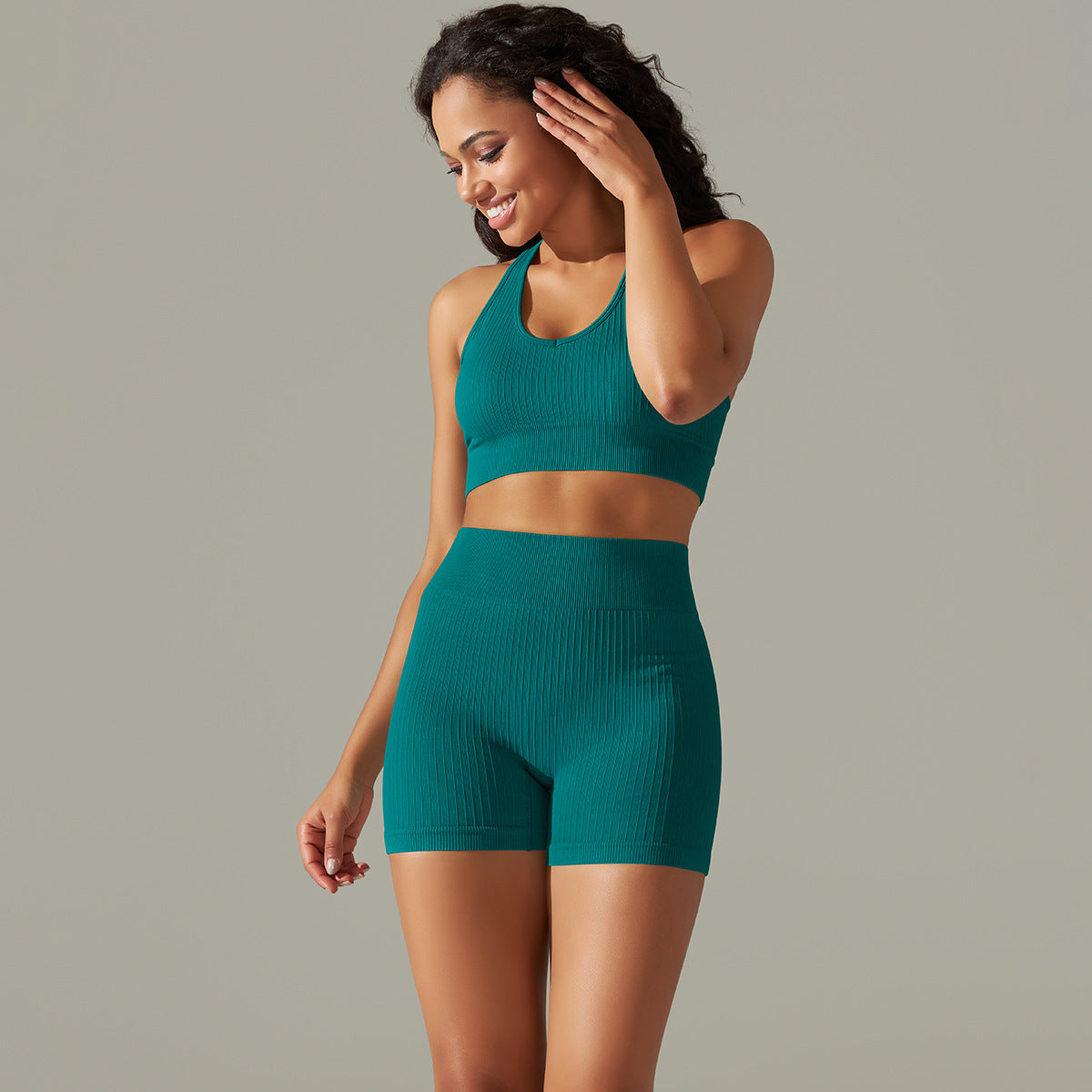 Conjunto Fitness Casual - Top E Shorts Seamless