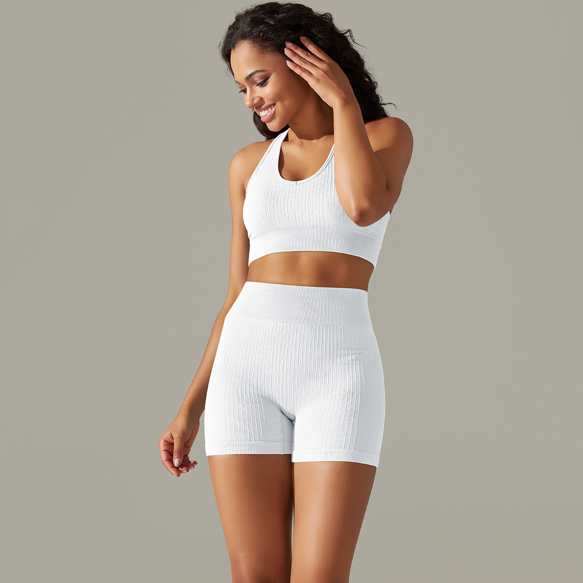 Conjunto Fitness Casual - Top E Shorts Seamless